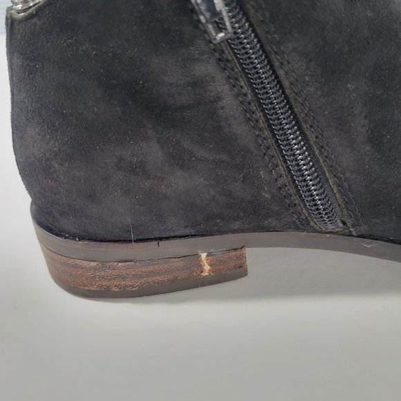 Lucky Brand Jakeela Black Suede Ankle Bootie Women's Size 5.5 - Picture 10 of 11